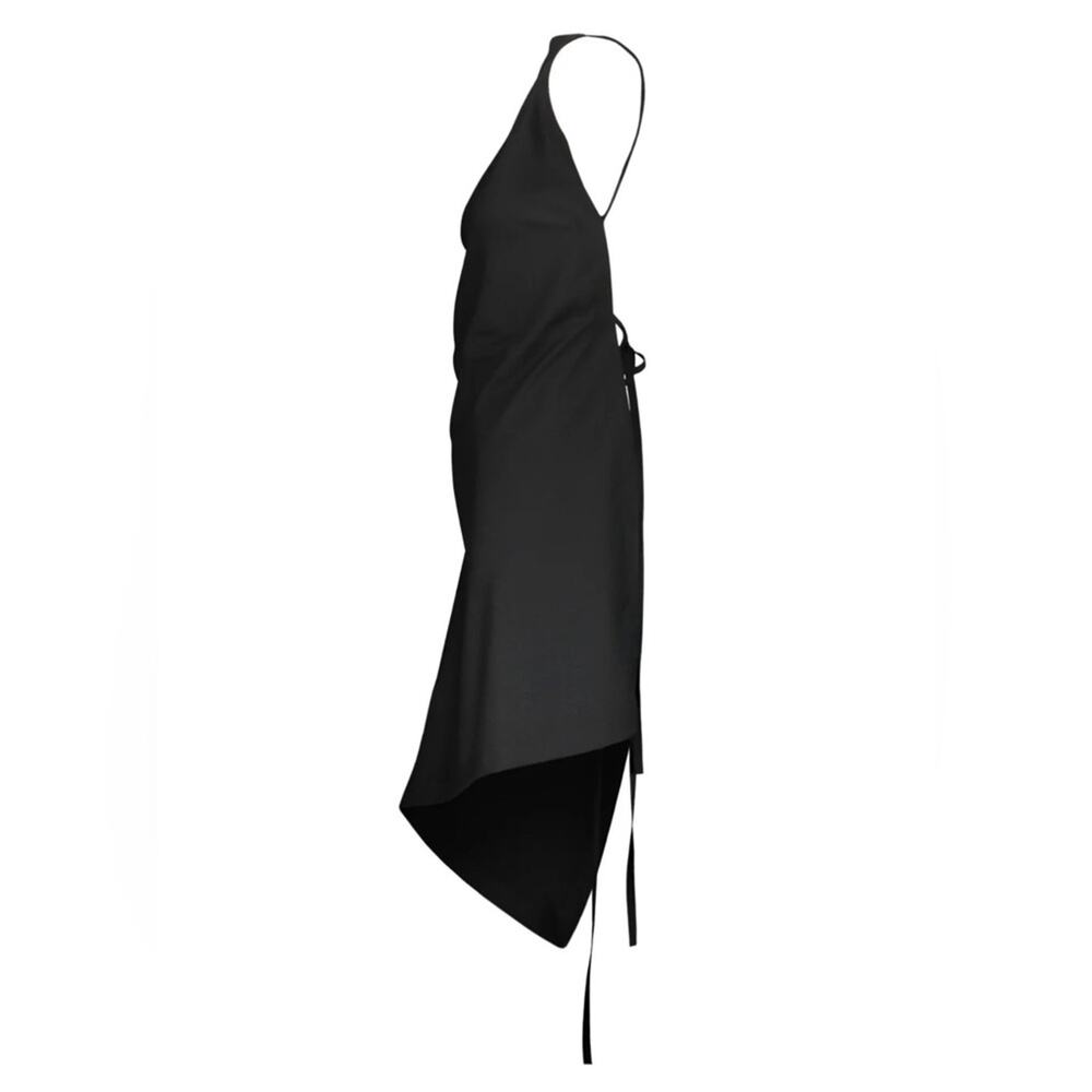The Row Bamby Decontructed Top Black size XS/S Apron style Wool Flowy Open back - Picture 4 of 12